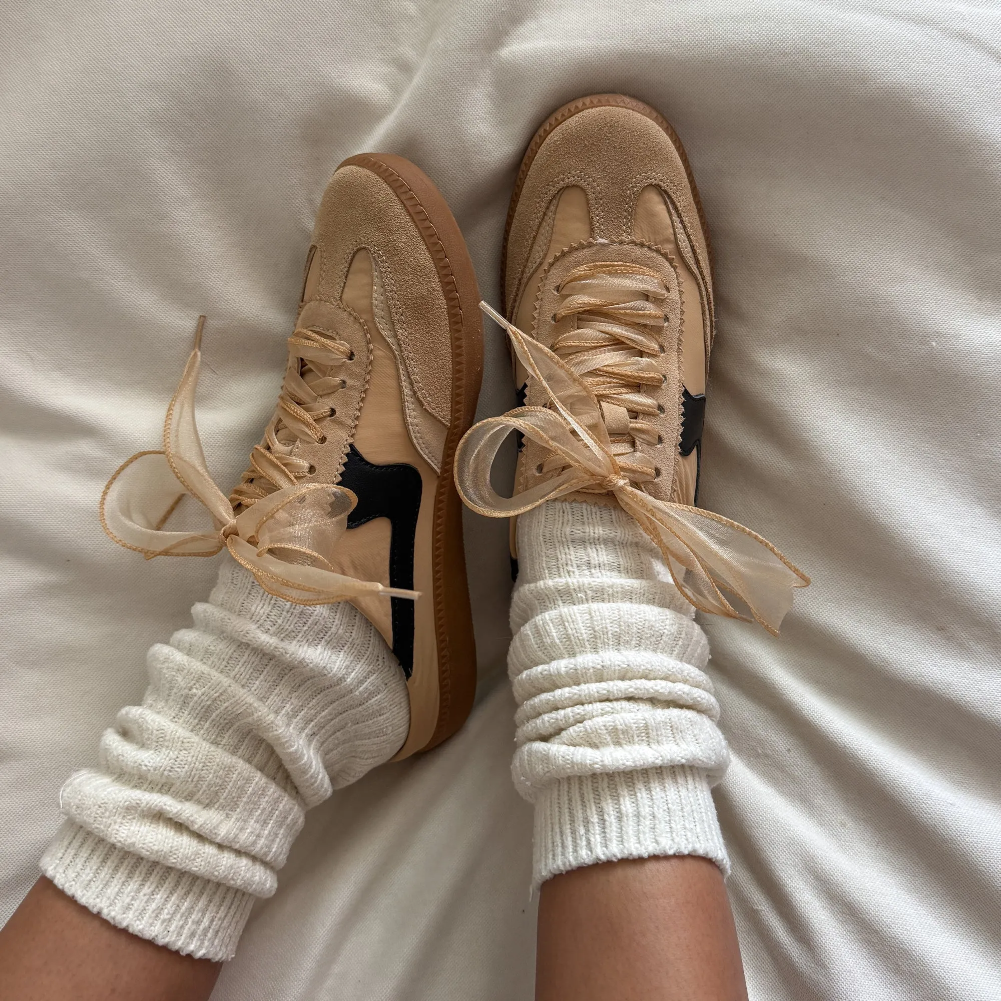 HINWEIS SLIDE SNEAKERS BRAUN MULTI SUEDE