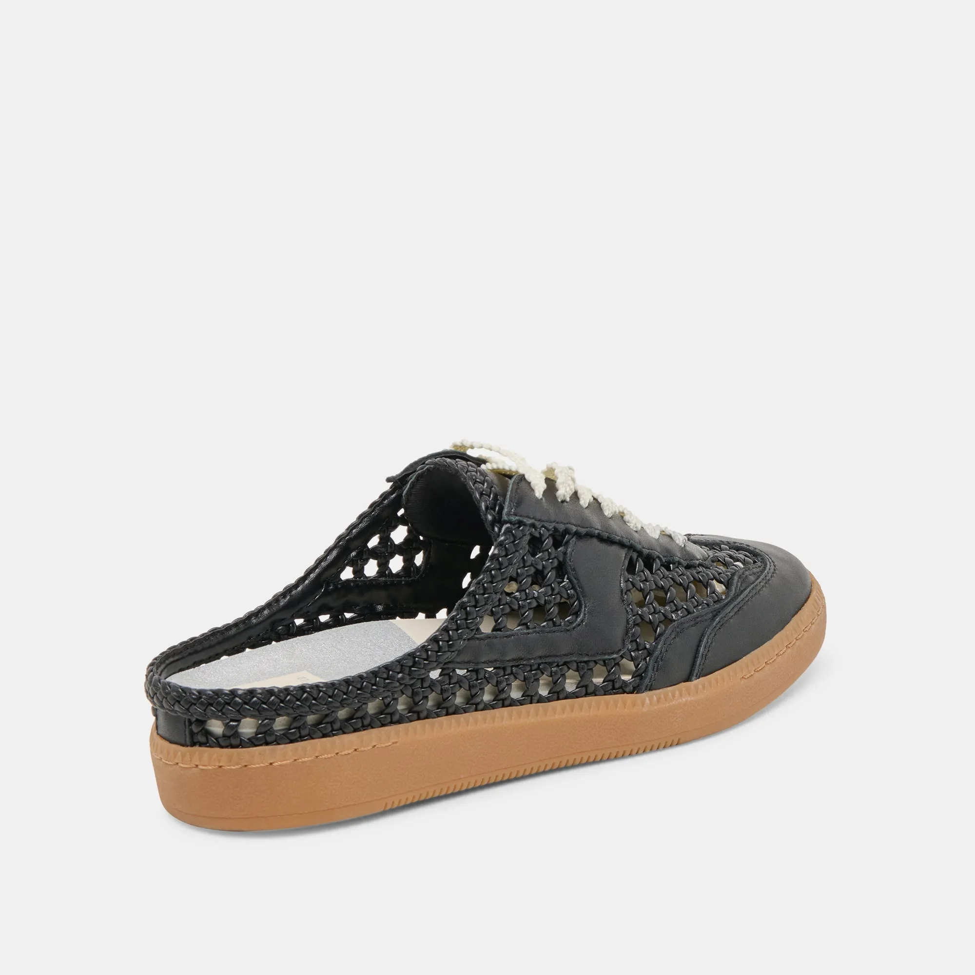 HINWEIS SLIDE GEFLOCHTENE SNEAKERS SCHWARZ GEFLOCHTEN STELLA