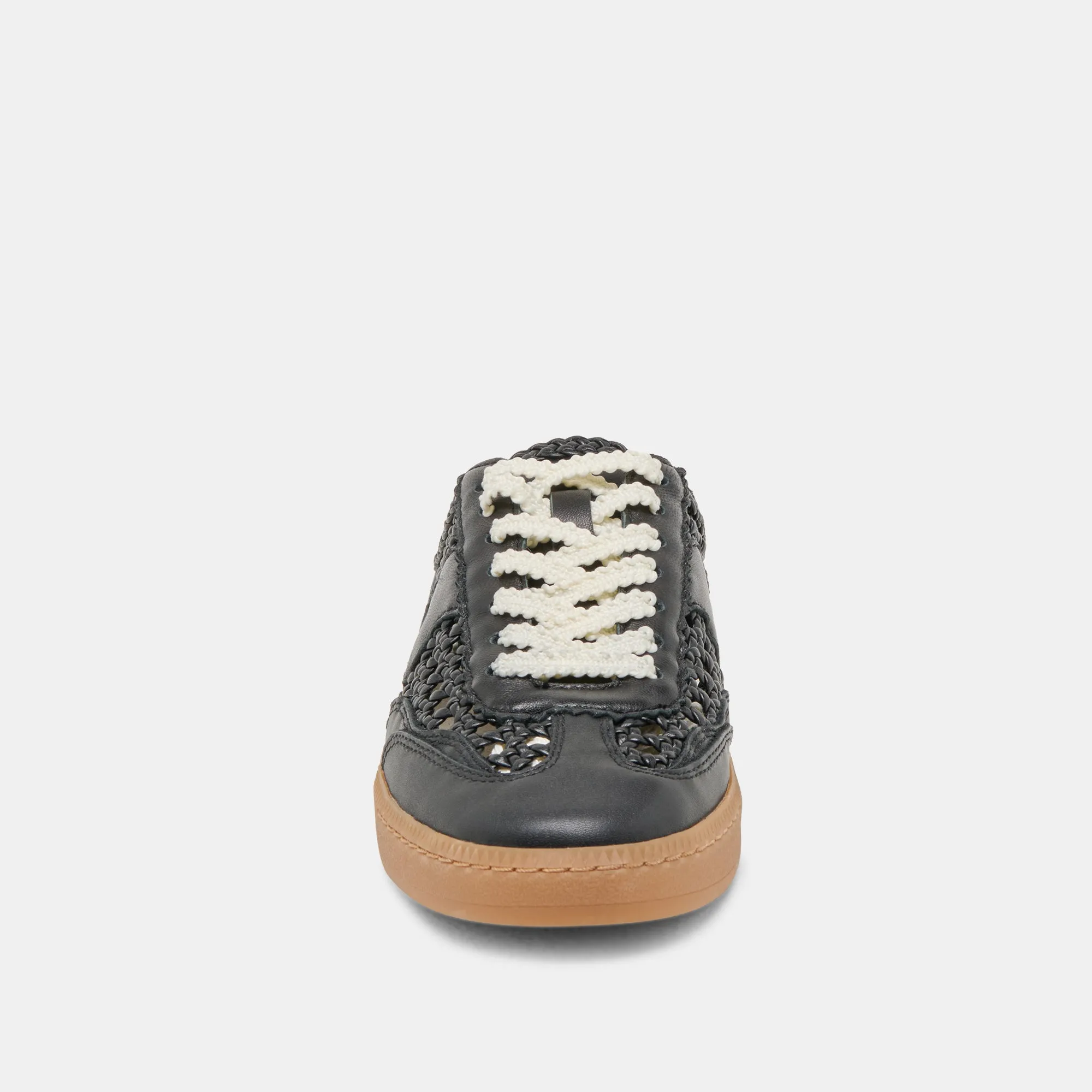 HINWEIS SLIDE GEFLOCHTENE SNEAKERS SCHWARZ GEFLOCHTEN STELLA