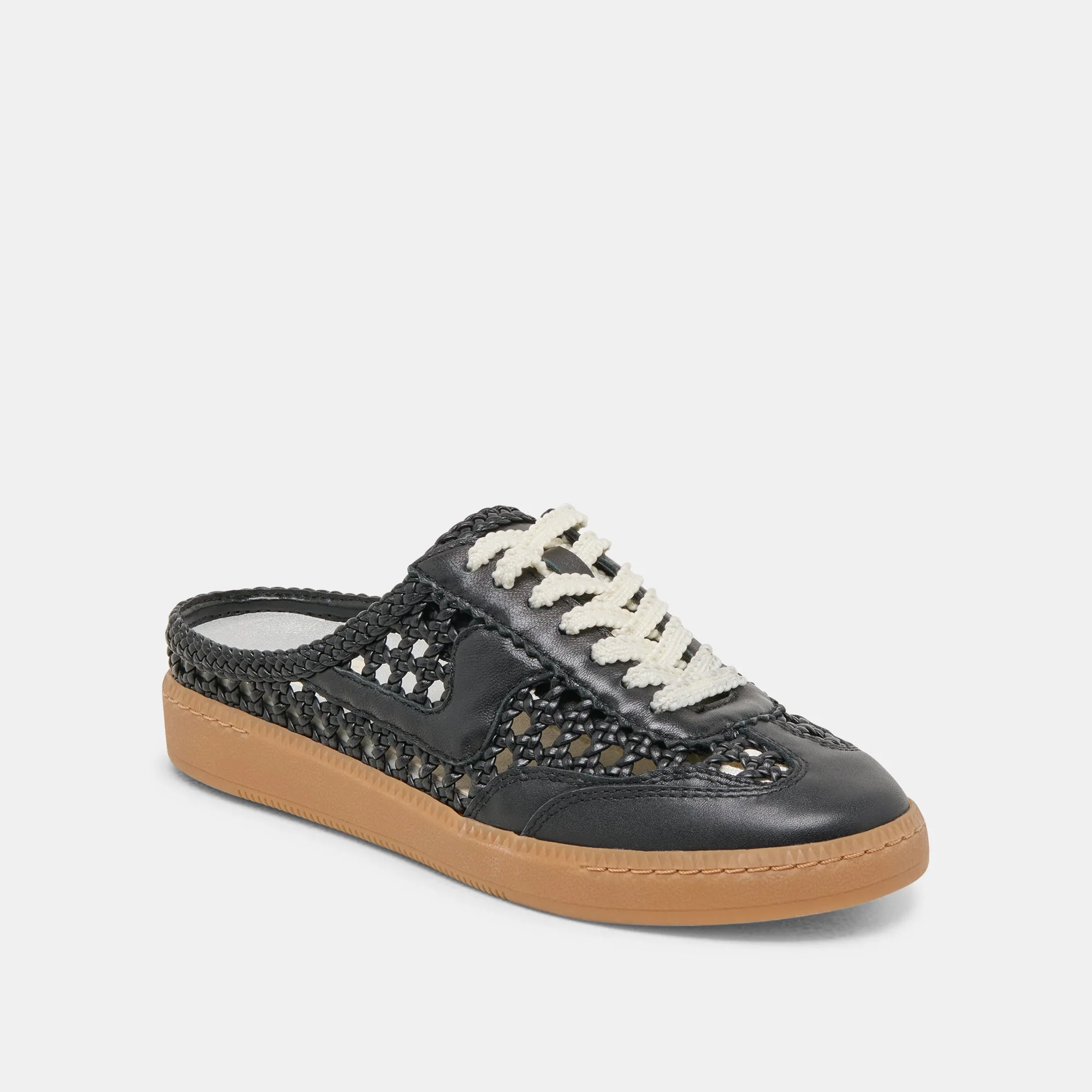 HINWEIS SLIDE GEFLOCHTENE SNEAKERS SCHWARZ GEFLOCHTEN STELLA
