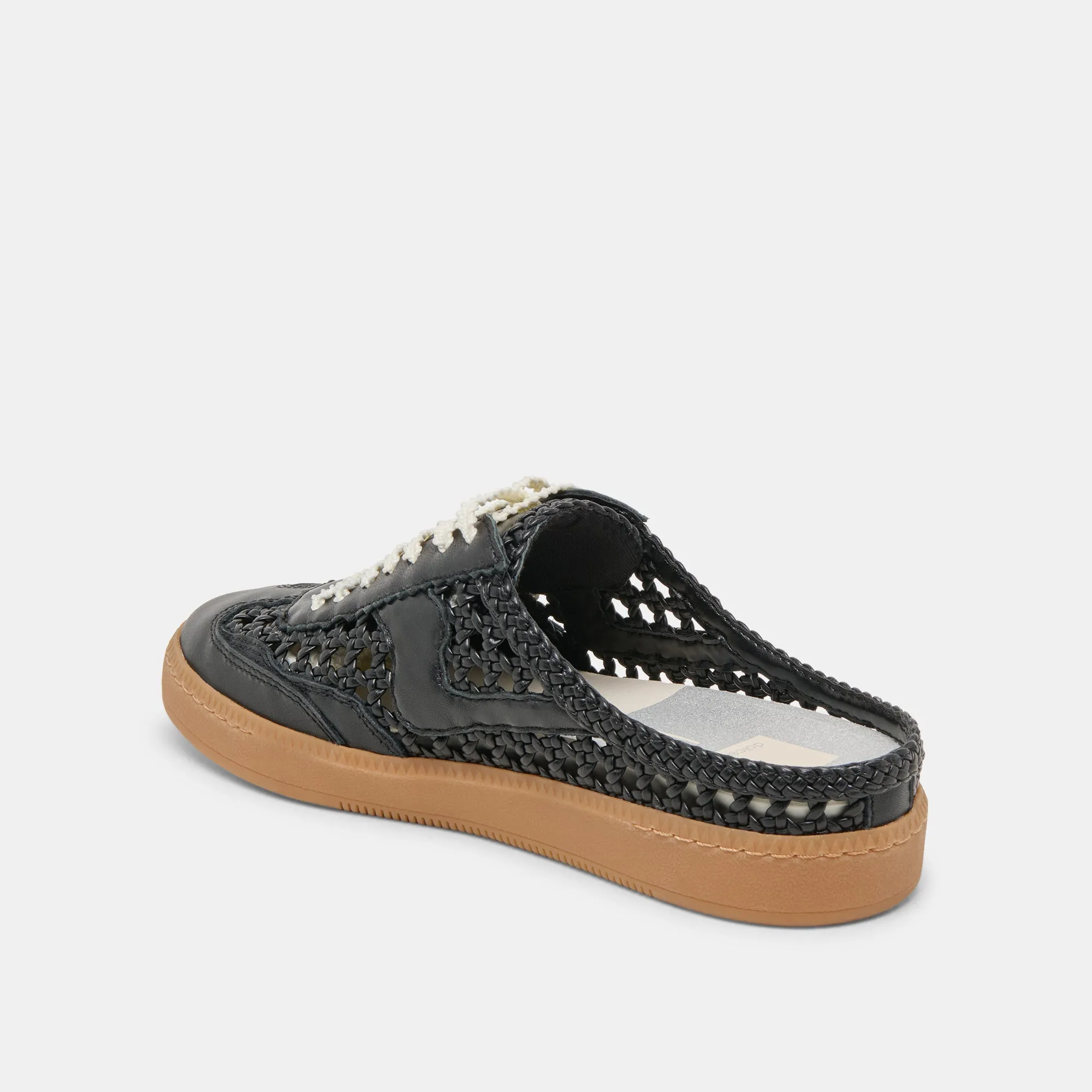 HINWEIS SLIDE GEFLOCHTENE SNEAKERS SCHWARZ GEFLOCHTEN STELLA