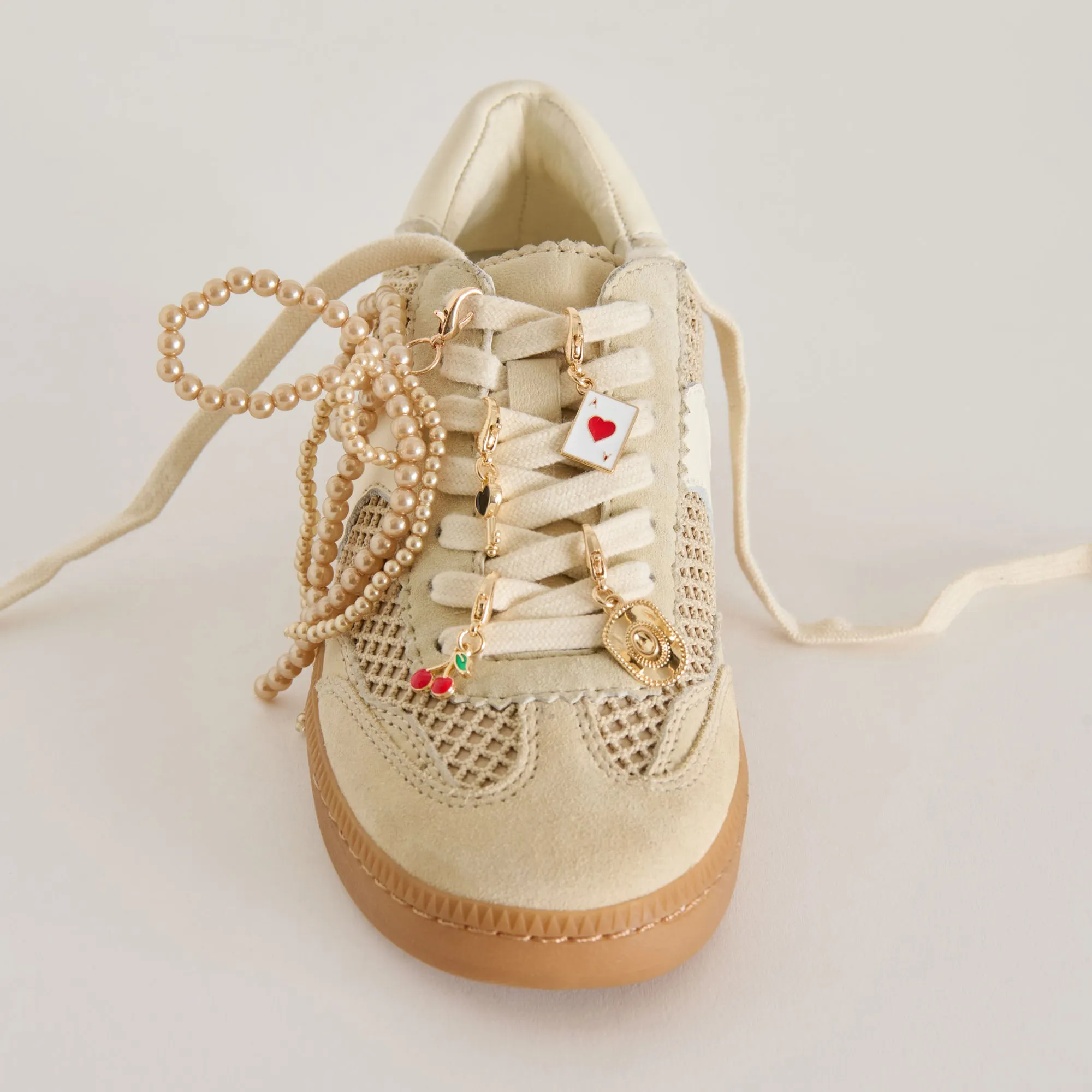 HINWEIS SNEAKERS SESAME MESH   GOLD CHARM BUNDLE