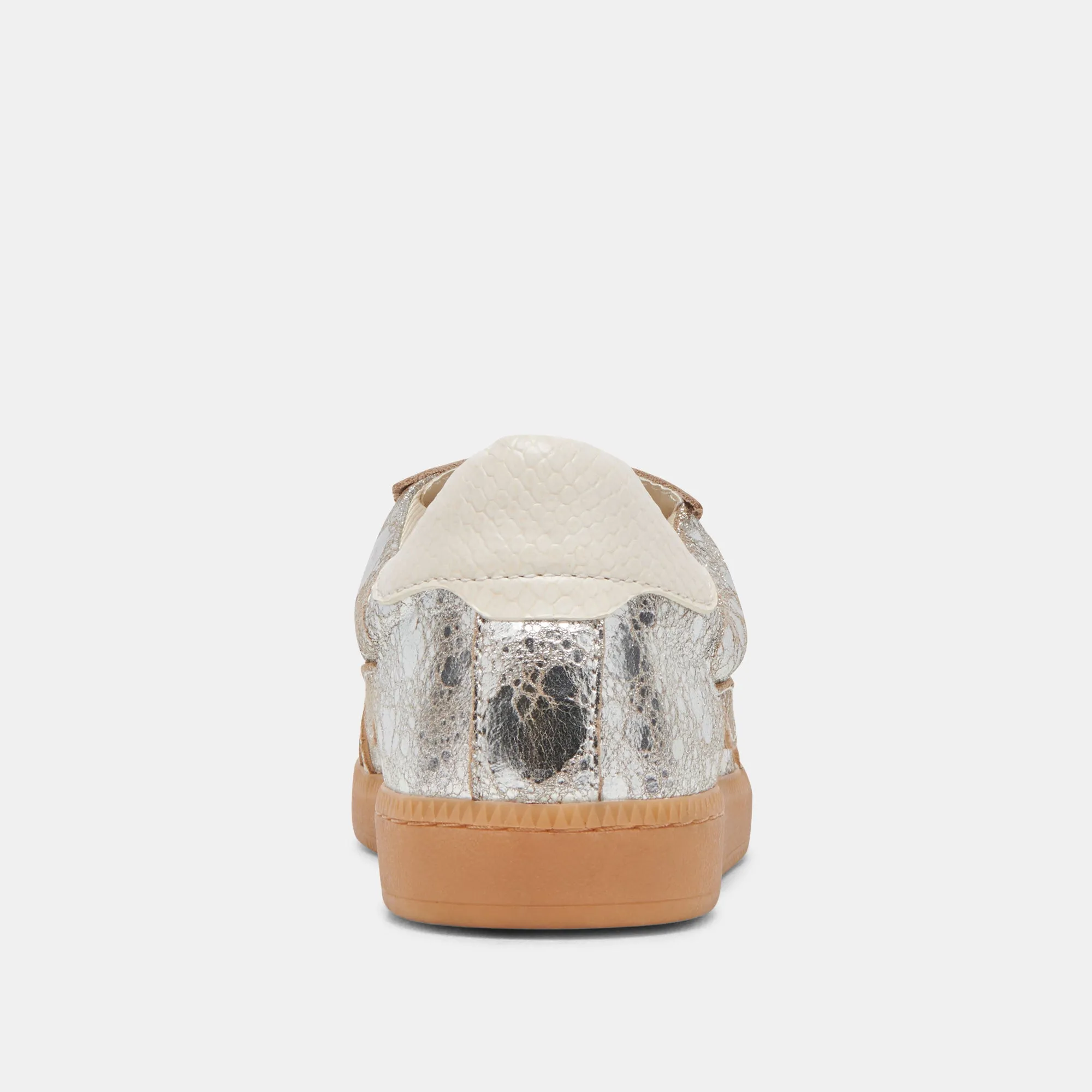 NOTICE SNEAKERS SILVER ANGEWITZERTES LEDER