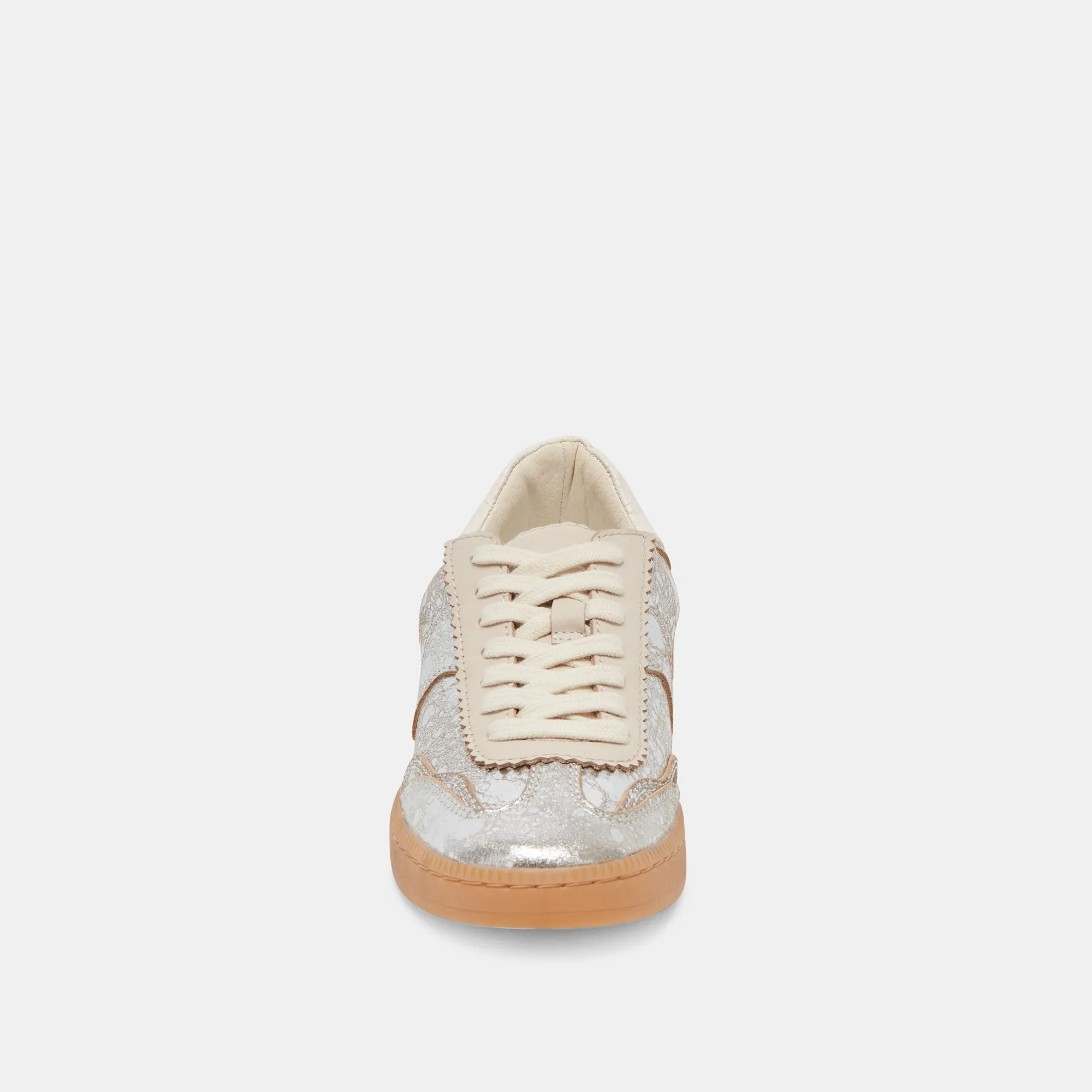 NOTICE SNEAKERS SILVER ANGEWITZERTES LEDER