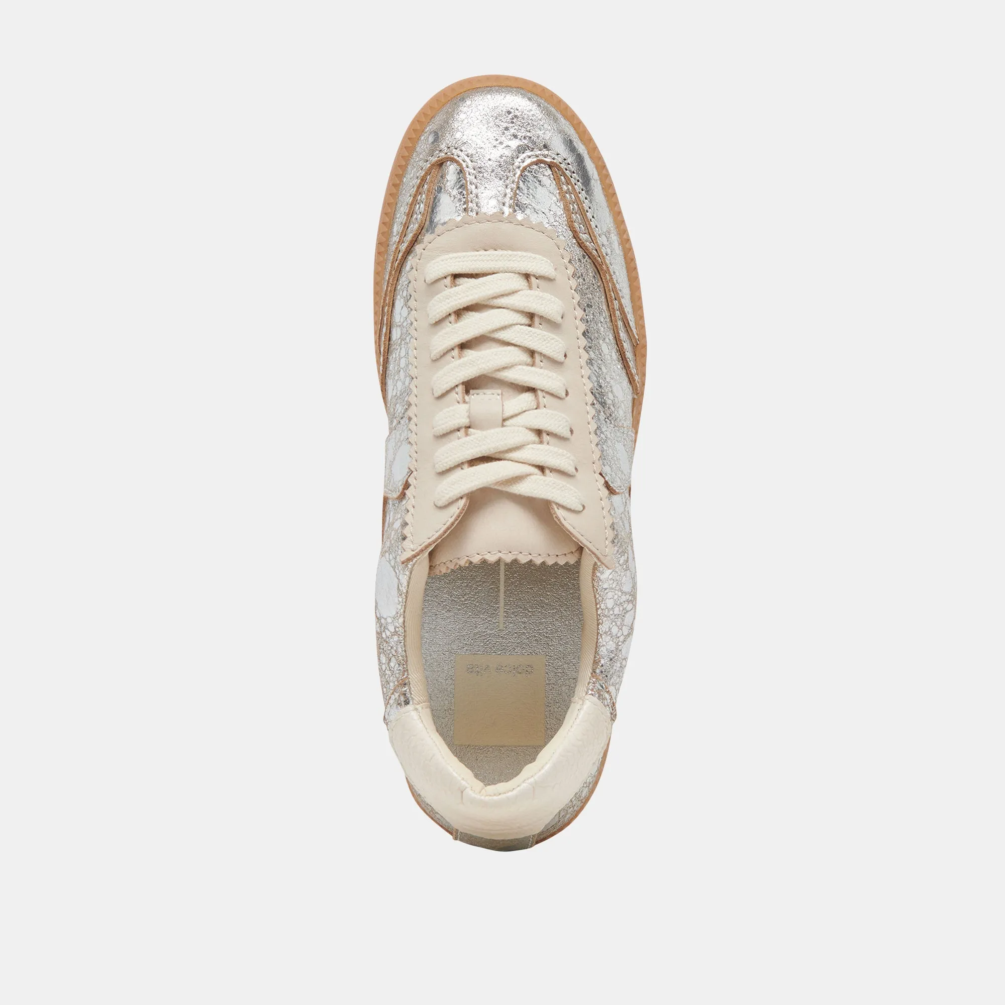 NOTICE SNEAKERS SILVER ANGEWITZERTES LEDER