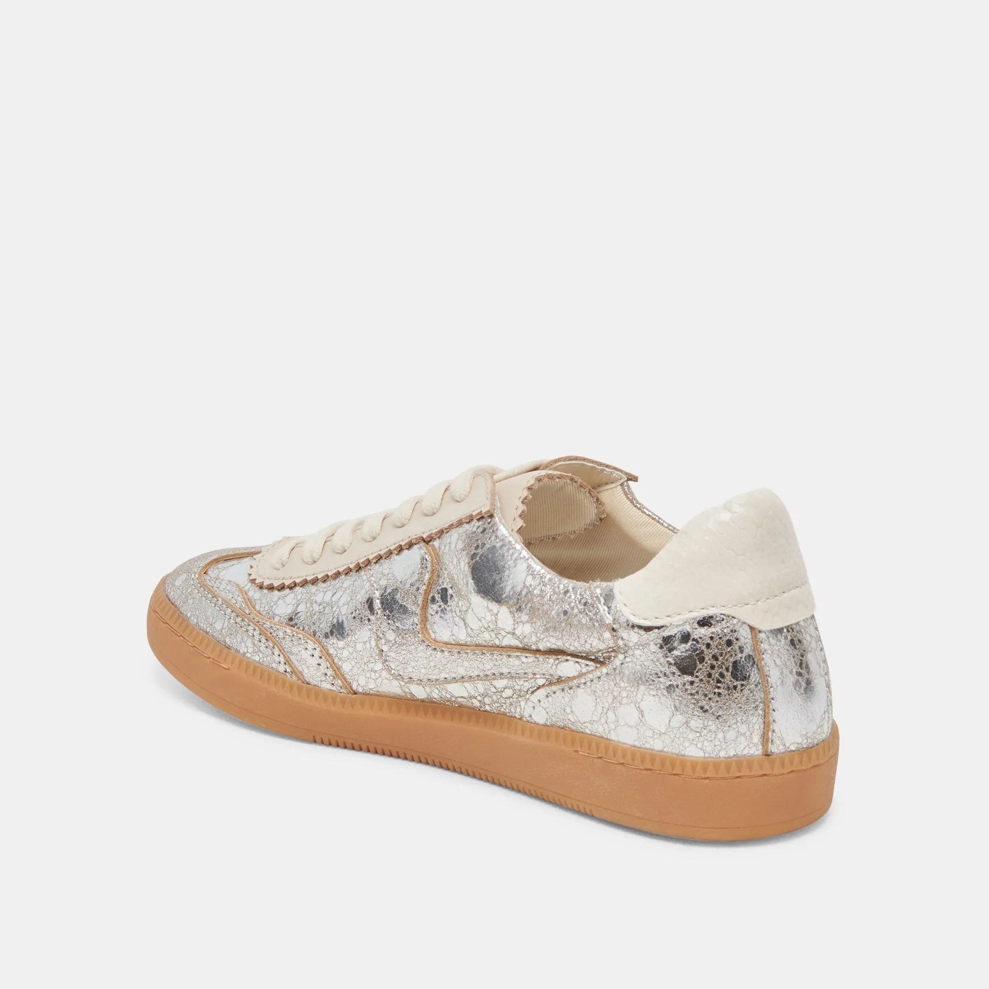 NOTICE SNEAKERS SILVER ANGEWITZERTES LEDER