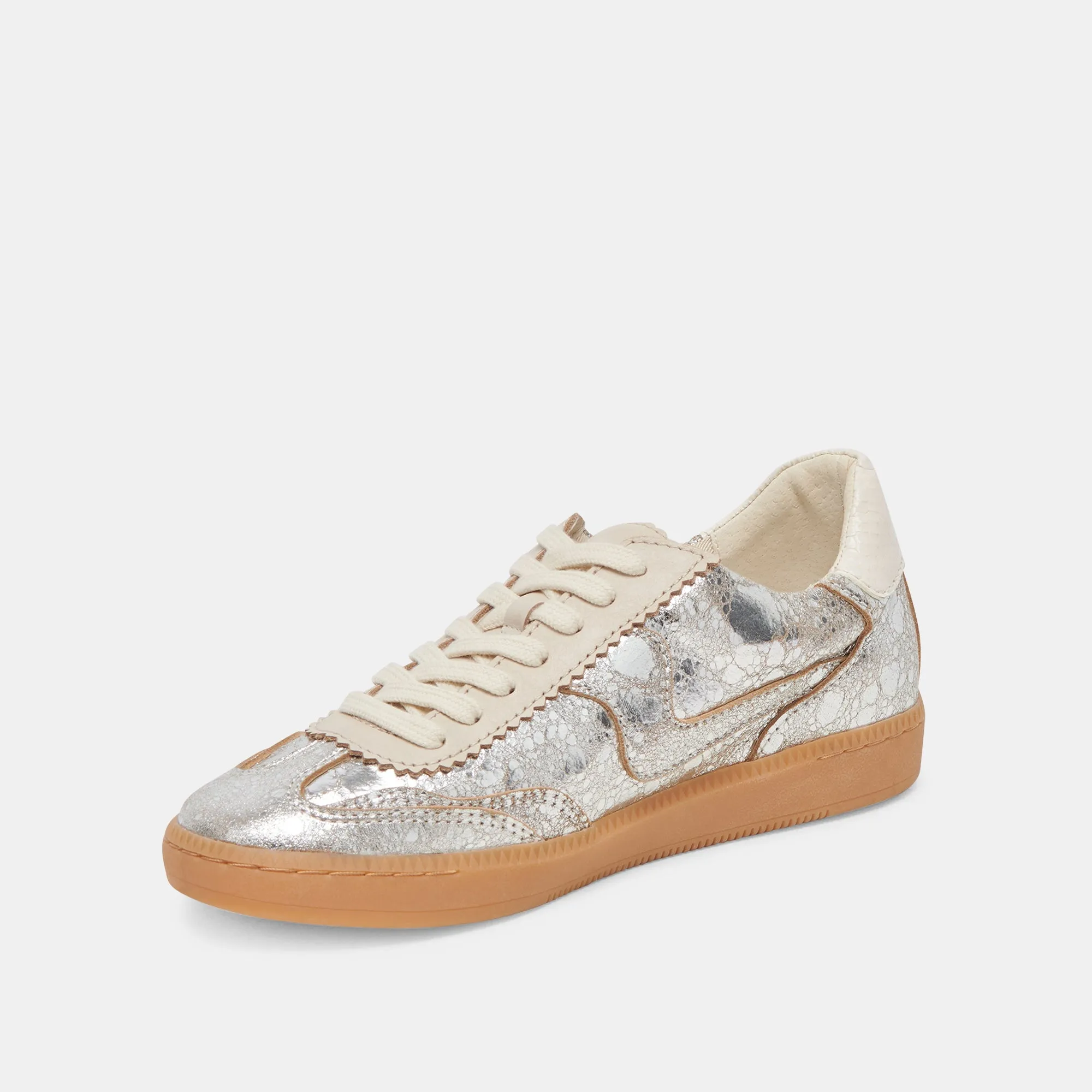 NOTICE SNEAKERS SILVER ANGEWITZERTES LEDER