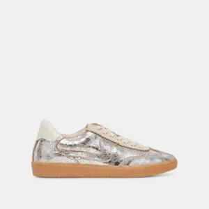 NOTICE SNEAKERS SILVER ANGEWITZERTES LEDER