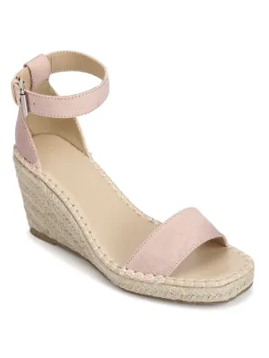 Nude Mikro Riemchen Jute Keilabsätze