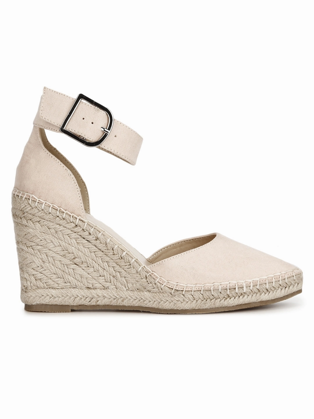 Nude Mikro Bedeckte Jute Keile