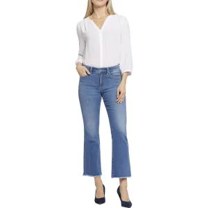 NYDJ Damen Barbara Jeans mit ausgefranstem Saum und Bootcut-Schnitt