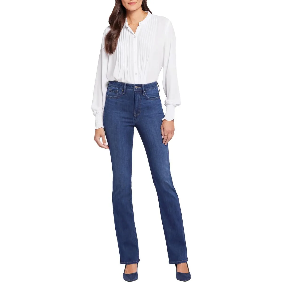 NYDJ Damen Billie High Rise Slim Fit Bootcut Jeans