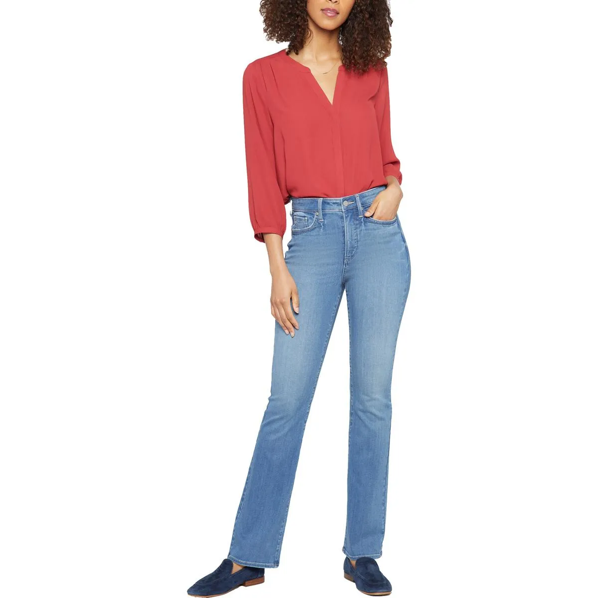 NYDJ Damen Billie High Rise Slim Fit Bootcut Jeans