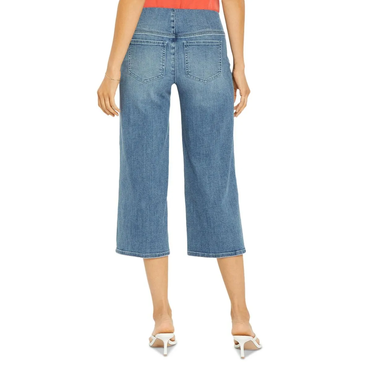 NYDJ Damen Denim Weitbeinige Capri-Hose