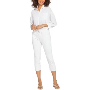 NYDJ Damen Denim Capri-Hose mit Doppelknopf