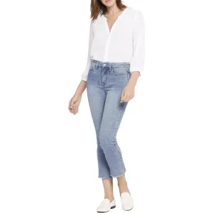 NYDJ Damen Jeans mit ausgefranstem Saum und Bootcut-Schnitt