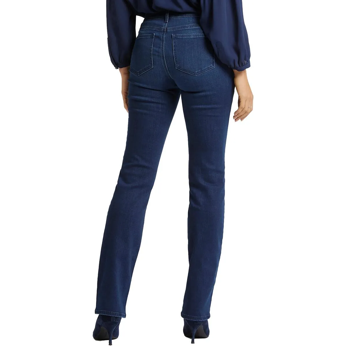 NYDJ Damen Marilyn Mid-Rise Stretch Straight Leg Jeans