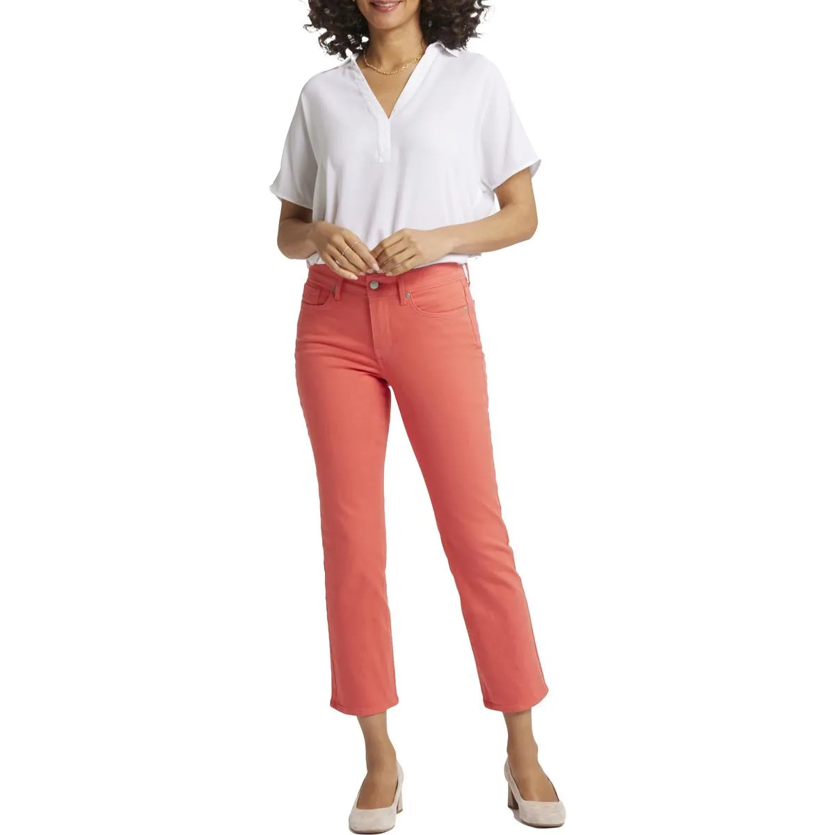 NYDJ Damen Marilyn Gerade Denim Knöcheljeans