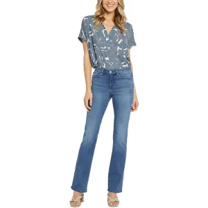 NYDJ Damen Marilyn Tencel-Mix Mid Rise Straight Leg Jeans