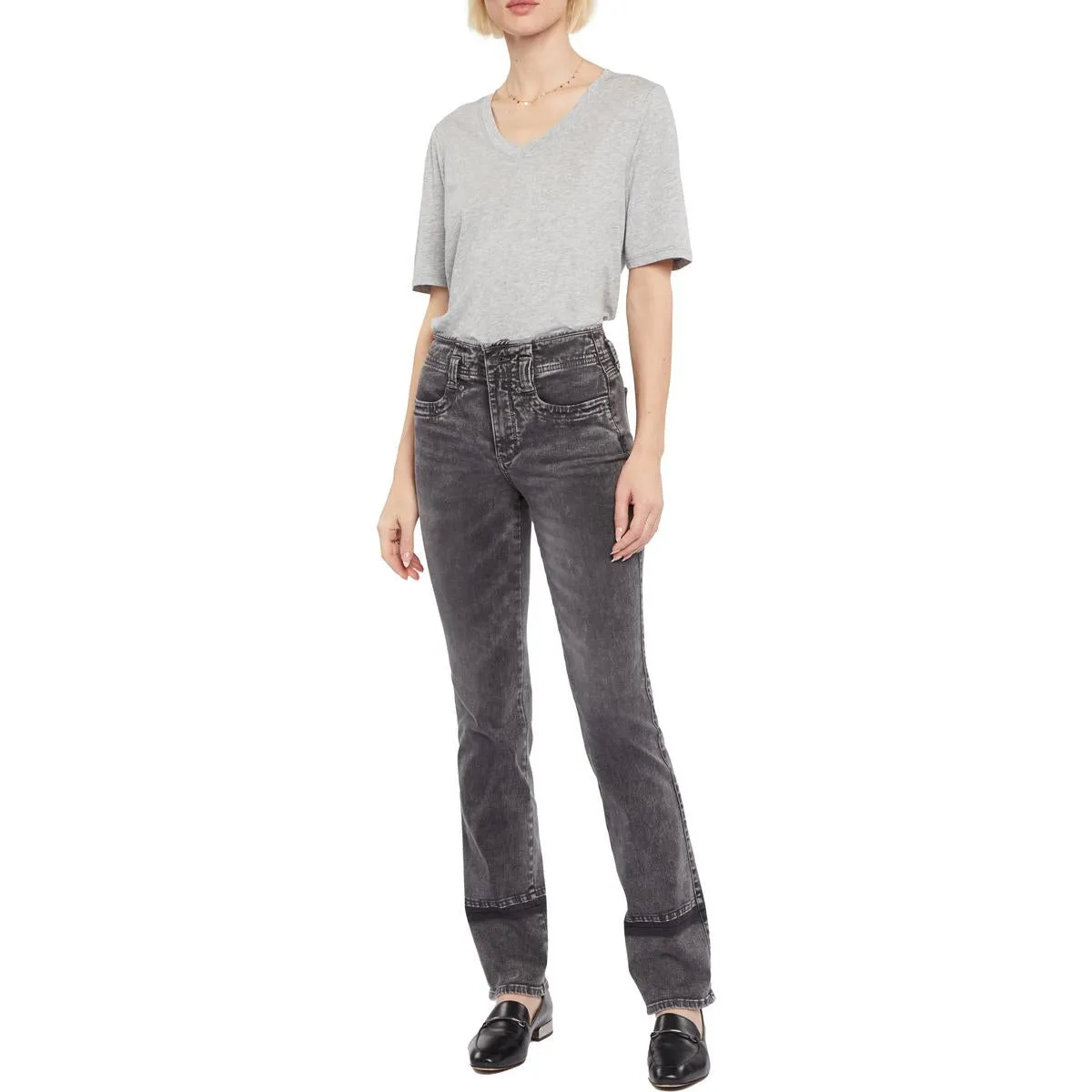 NYDJ Damen Marilyn Schlankmachende Denim Straight-Leg Jeans