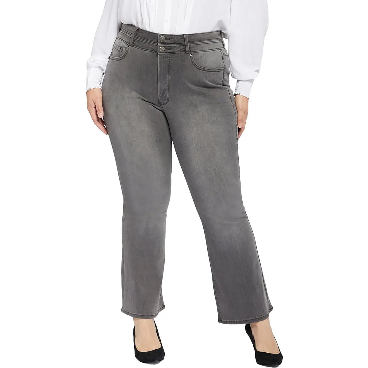 NYDJ Damen Plus Ava High-Rise Schlankmachende Schlagjeans