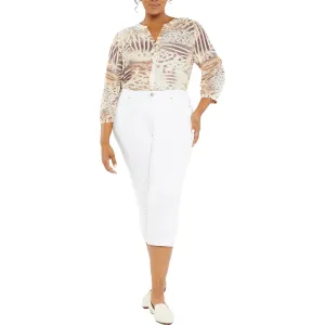 NYDJ Damen Plus Chloe Stretch Denim Capri Jeans