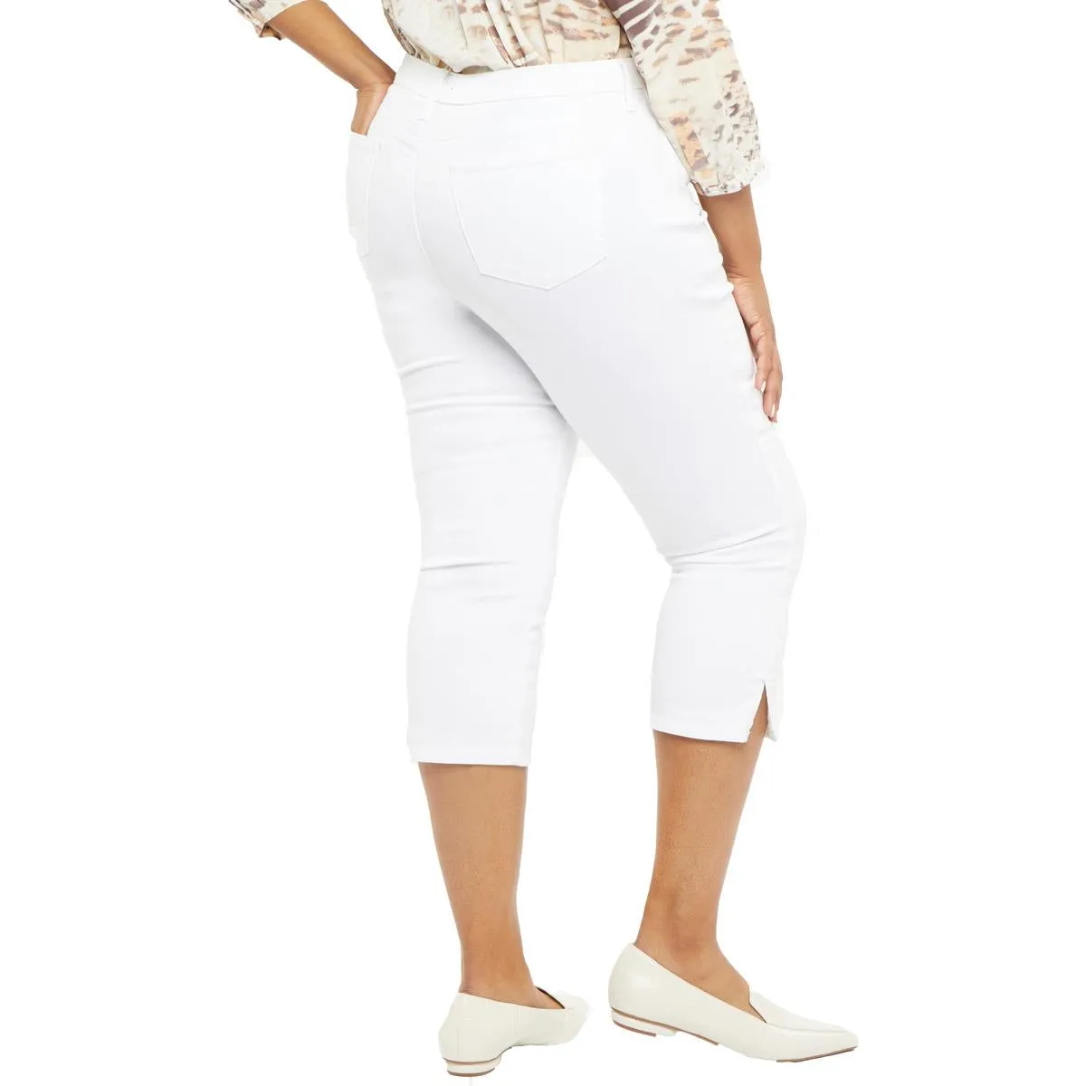 NYDJ Damen Plus Chloe Stretch Denim Capri Jeans