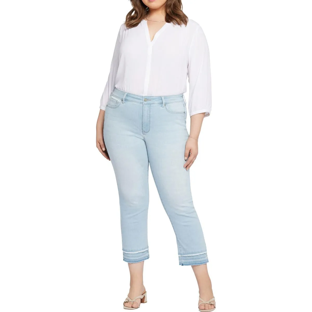 NYDJ Damen Plus Marilyn Denim Baumwolle Gerade Bein Jeans
