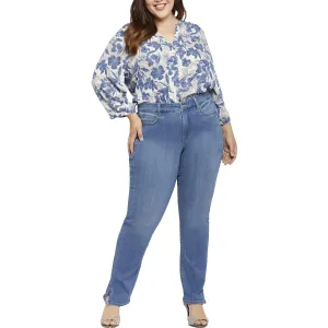 NYDJ Damen Plus Marilyn Lift Tuck Technology Stretch Straight Leg Jeans