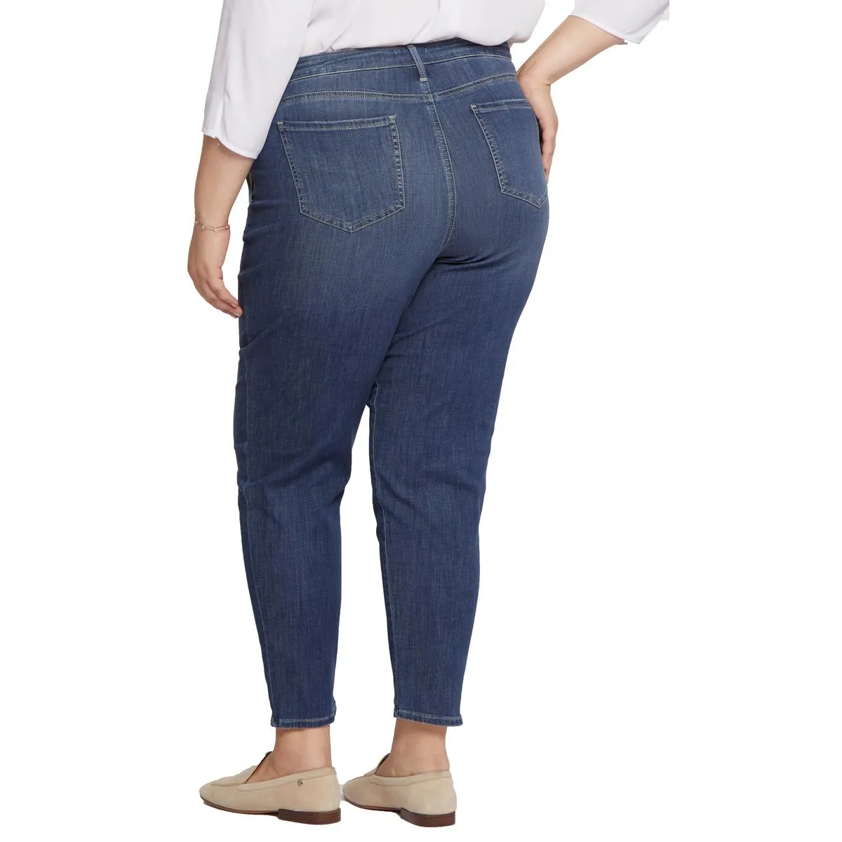 NYDJ Damen Relaxed Denim Jeans mit verjüngtem Bein
