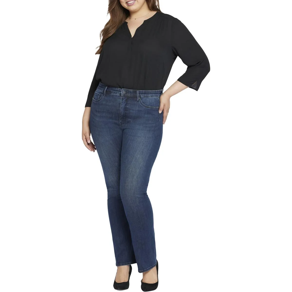 NYDJ Damen Plus Stretch Denim Bootcut Jeans
