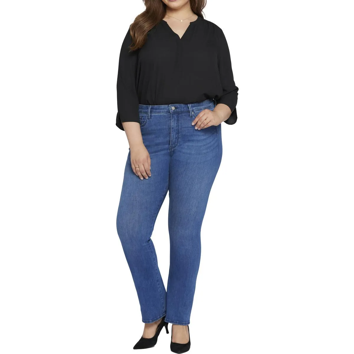 NYDJ Damen Plus Stretch Denim Bootcut Jeans