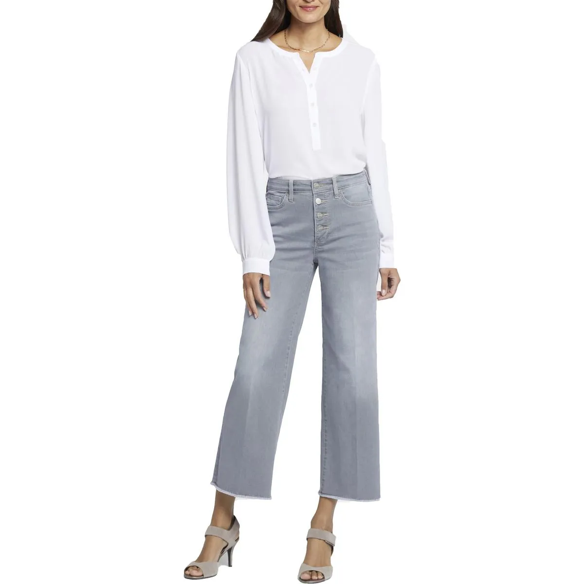 NYDJ Damen Teresa Denim Jeans mit Taschen und Knöchellänge