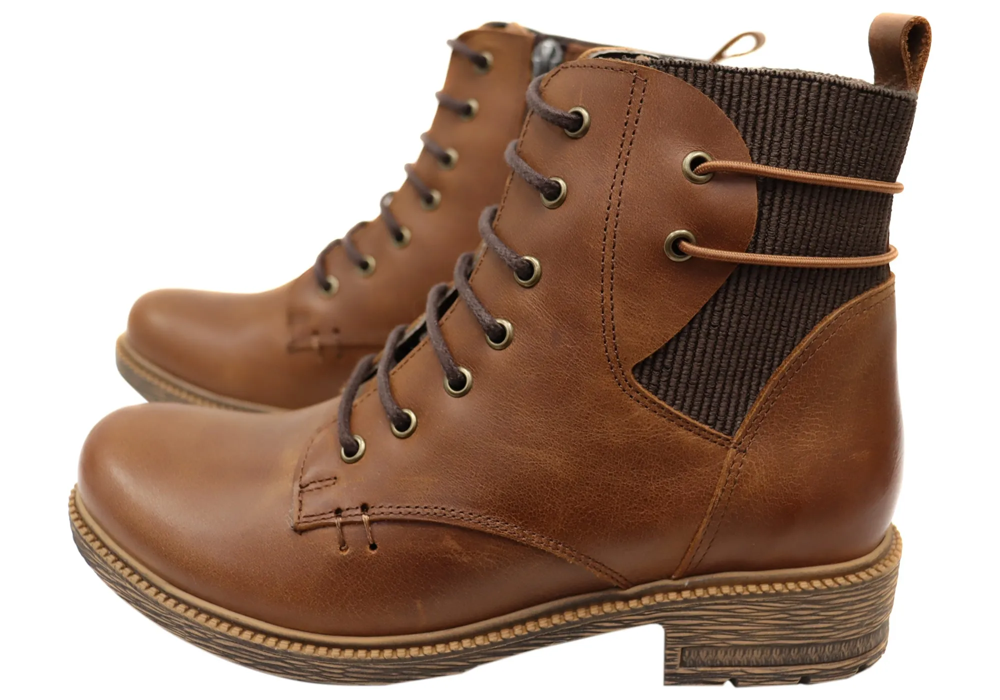 Orizonte Jaquel Damen Europäische Bequeme Leder Knöchelstiefel Orizonte Schuhe