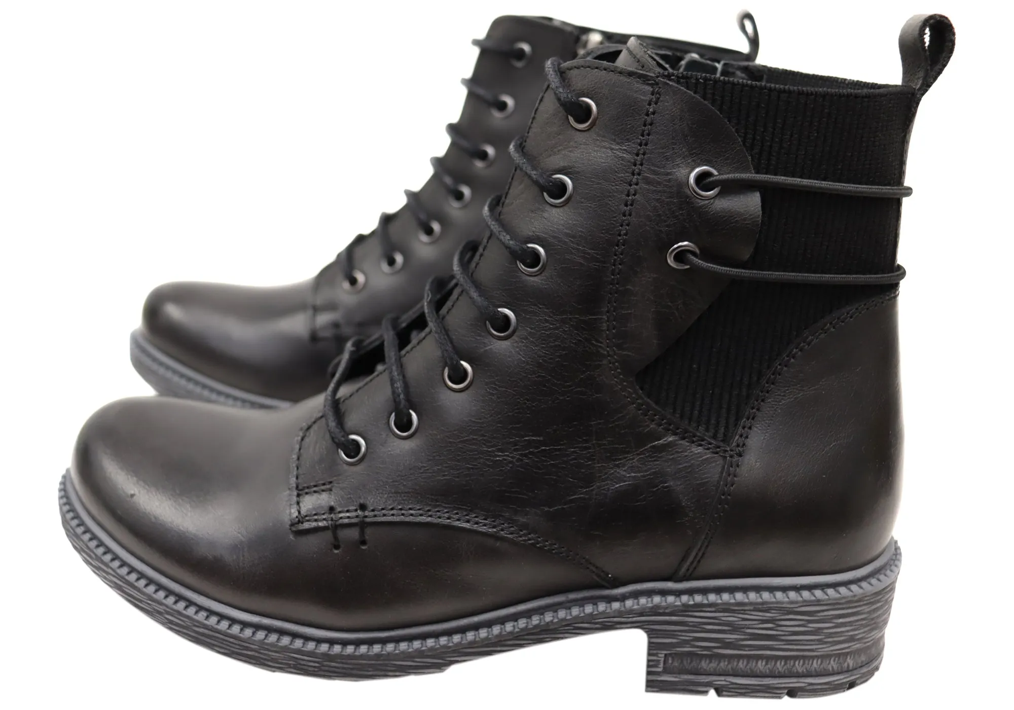 Orizonte Jaquel Damen Europäische Bequeme Leder Knöchelstiefel Orizonte Schuhe