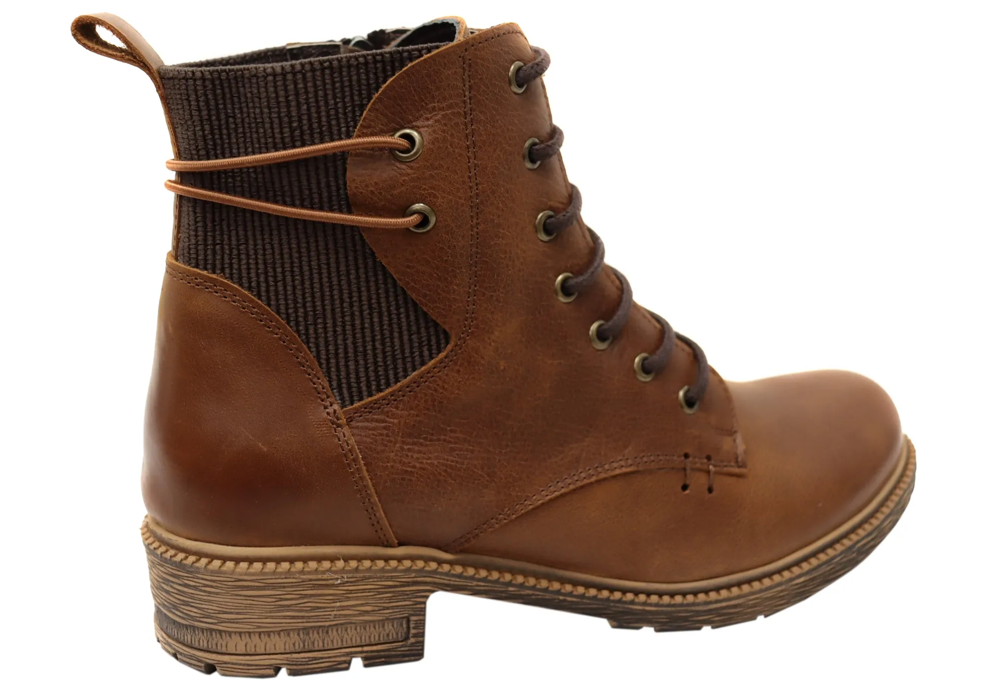Orizonte Jaquel Damen Europäische Bequeme Leder Knöchelstiefel Orizonte Schuhe