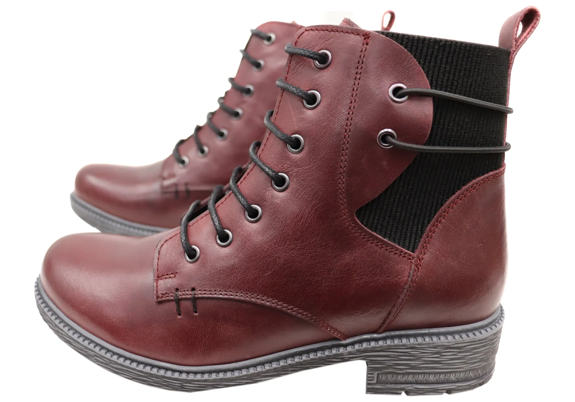 Orizonte Jaquel Damen Europäische Bequeme Leder Knöchelstiefel Orizonte Schuhe
