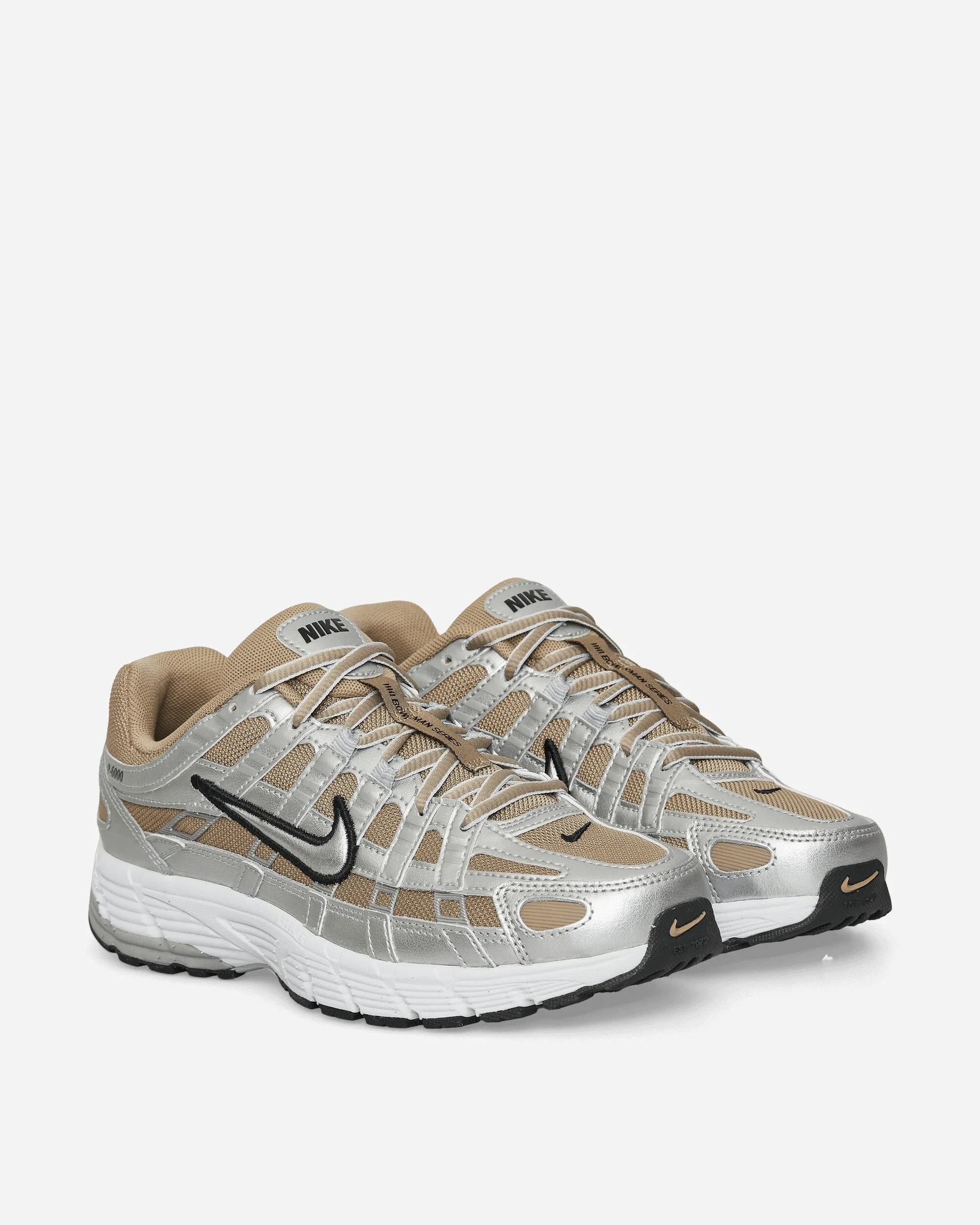 P-6000 Sneakers Khaki / Metallisches Platin