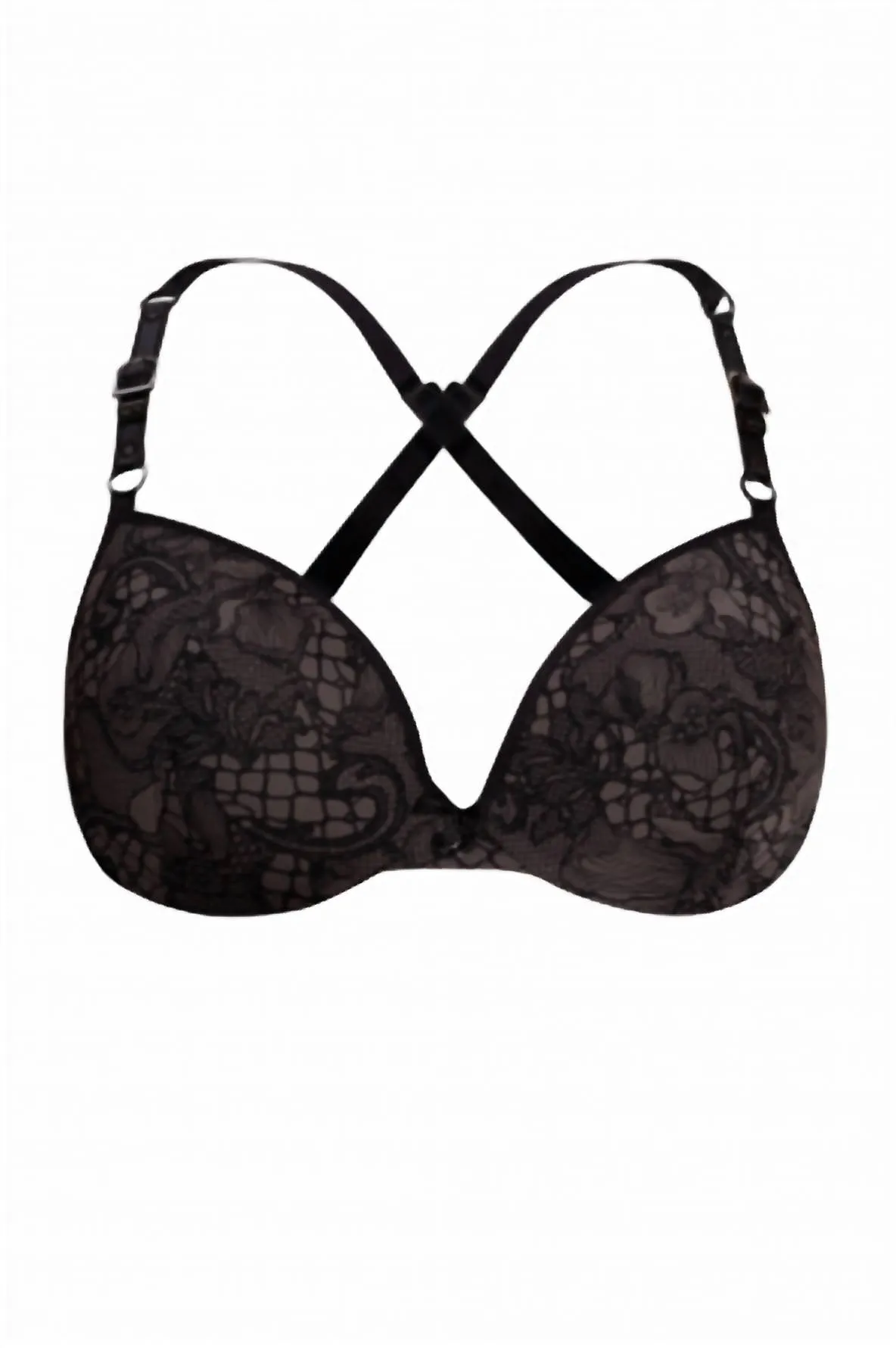 Gepolsterter Push-Up-BH in Schwarz