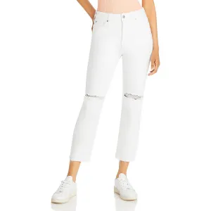 Paige Damen Stella Denim Jeans mit Rohsaum und Cropped-Länge