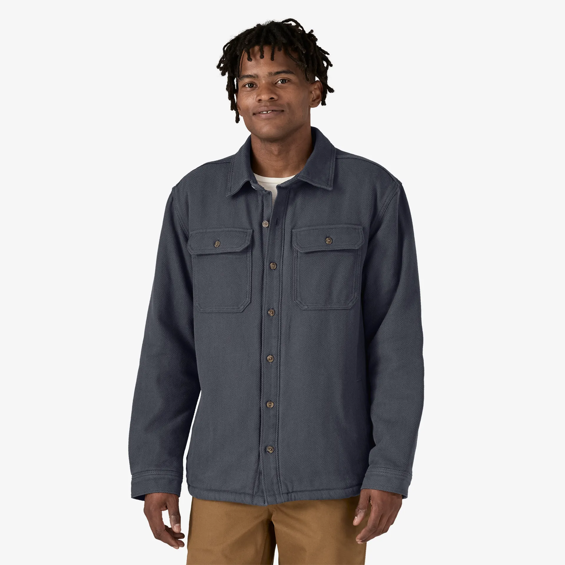 Patagonia Herrenjacken & Westen Herren Fjord Loft Hemdjacke mit Futter aus Fleece