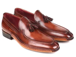 Paul Parkman Schuhe Paul Parkman Handgenähte Quasten-Loafer in Braun