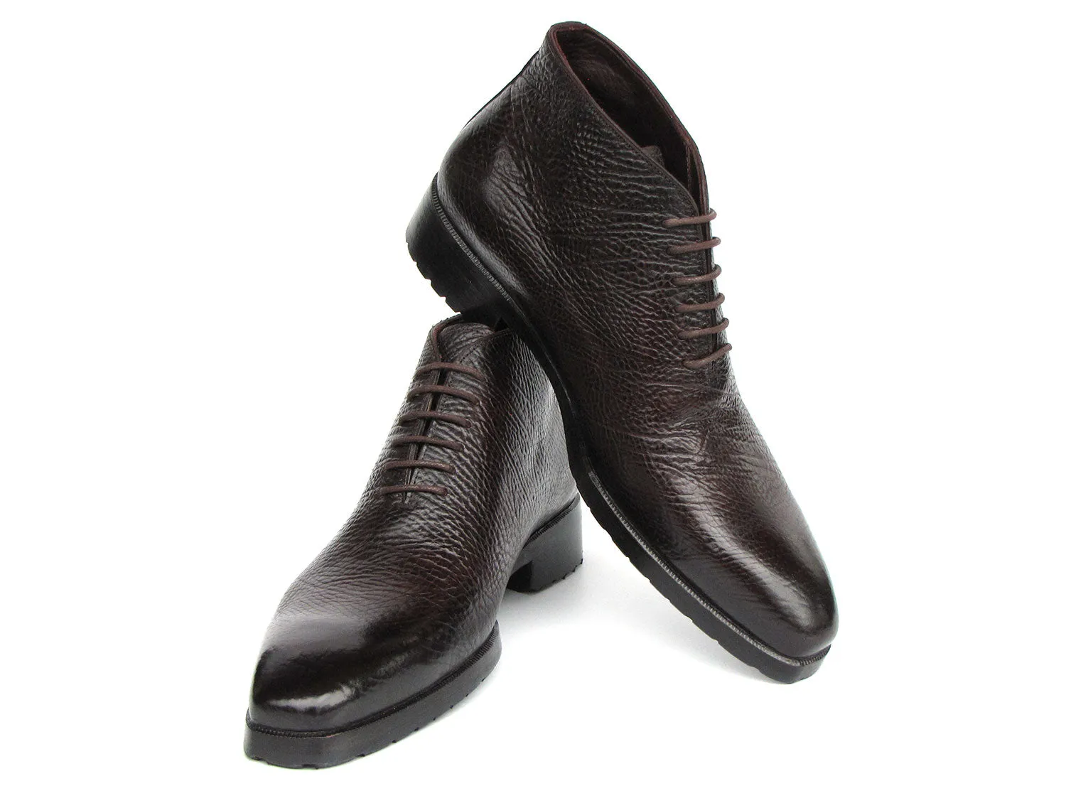 Paul Parkman Schuhe Paul Parkman Herren Braune Floater Leder Knöchelstiefel