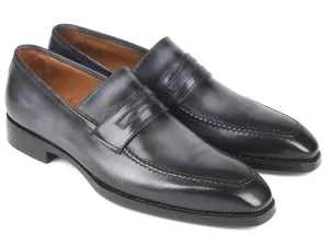 Paul Parkman Schuhe Paul Parkman Herren Goodyear-Brandsohlen-Loafer in grau gebürstet