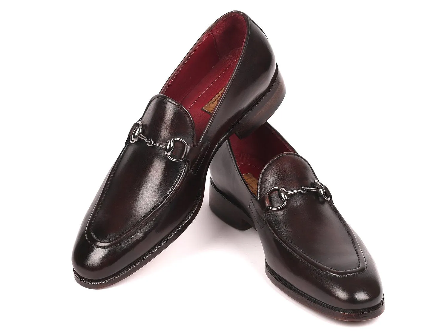 Paul Parkman Schuhe Paul Parkman Herren-Hufeisen-Loafer in Dunkelbraun