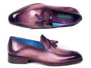Paul Parkman Schuhe Paul Parkman Herren Quasten-Loafer in Lila