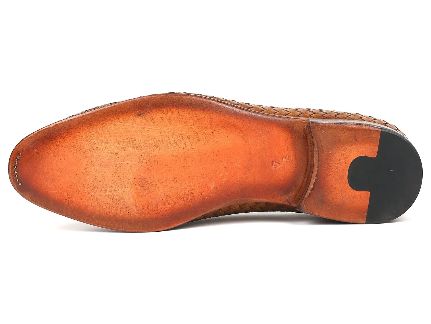 Paul Parkman Schuhe Paul Parkman Gewebte Lederquasten-Loafer in Kamel