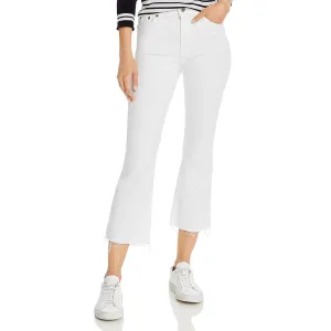Pistola Damen Lennon Jeans mit ausgefranstem Saum, hoher Taille und Cropped-Länge