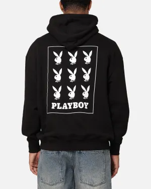 Playboy Wiederholung Häschen Stapel Hoodie Schwarz