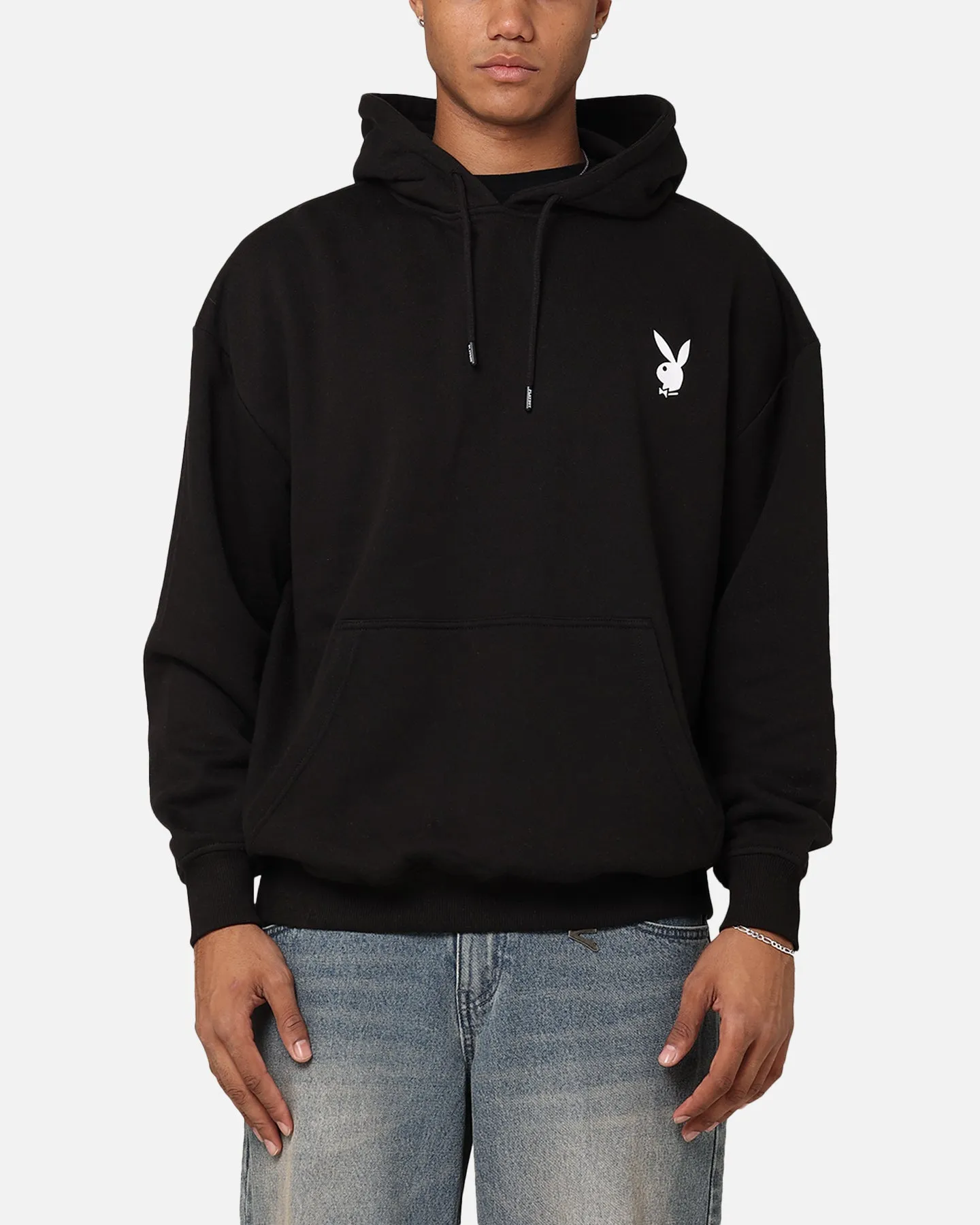 Playboy Wiederholung Häschen Stapel Hoodie Schwarz